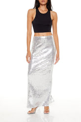 Metallic Sequin Maxi Skirt | Forever 21 Women