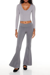 Seamless High-Rise Flare Pants | Forever 21 Women