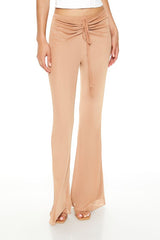 Ruched Drawstring Mesh Pants | Forever 21 Women