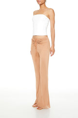 Ruched Drawstring Mesh Pants | Forever 21 Women