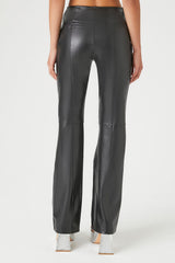 Faux Leather High-Rise Flare Pants | Forever 21 Women