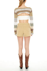 Rhinestone Fringe Denim Shorts | Forever 21 Women