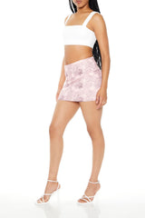 Fitted Abstract Print Mini Skirt | Forever 21 Women