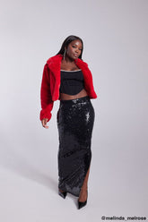 Sequin Leg-Slit Maxi Skirt | Forever 21 Women