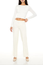 Sweater-Knit Straight-Leg Pants | Forever 21 Women