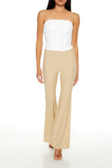 Glitter High-Rise Flare Pants | Forever 21 Women