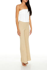 Glitter High-Rise Flare Pants | Forever 21 Women