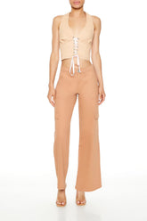 Twill Low-Rise Cargo Pants | Forever 21 Women