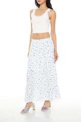 Tiered Floral Print Maxi Skirt | Forever 21 Women
