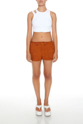 Twill Drawstring Cargo Shorts | Forever 21 Women