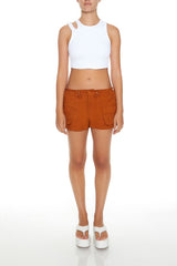Twill Drawstring Cargo Shorts | Forever 21 Women