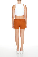 Twill Drawstring Cargo Shorts | Forever 21 Women
