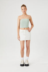 Seamed Denim Mini Skirt | Forever 21 Women