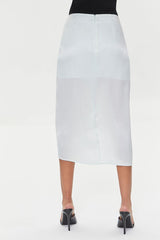 Satin Ruched Drawstring Skirt | Forever 21 Women
