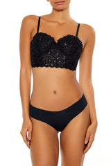 Sequin Lingerie Cropped Cami | Forever 21 Women