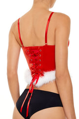 Velvet Santa Lingerie Corset Cami | Forever 21 Women