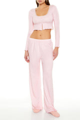 Polka Dot Bow Pajama Crop Top | Forever 21 Women