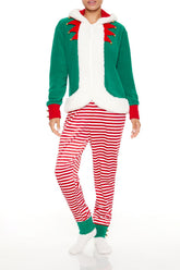 Hooded Elf Pajama Jumpsuit | Forever 21 Women