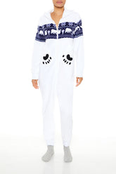 Hooded Polar Bear Jumpsuit | Forever 21 Women