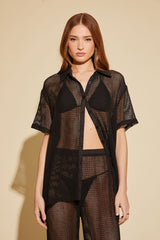 Sheer Crochet Shirt & Pants Set | Forever 21 Women