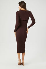 Midi Dress & Shrug Sweater Set | Forever 21 Women