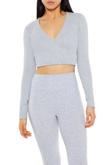 Active Seamless Surplice Crop Top | Forever 21 Women
