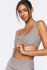 Ruched Drawstring Sports Bra | Forever 21 Women