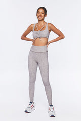 Ruched Drawstring Sports Bra | Forever 21 Women