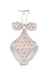 Floral Halter One-Piece Swimsuit | Forever 21 Women