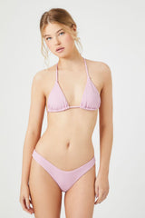 Shimmer Cheeky Striped Bikini Bottoms | Forever 21 Women