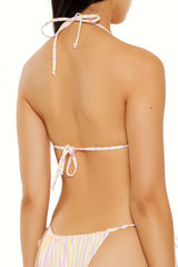 Essentials Multi-Stripe Triangle Bikini Top | Forever 21 Women