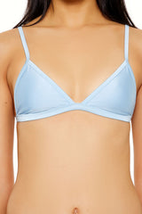 Shiny Binded-Triangle Bikini Top | Forever 21 Women