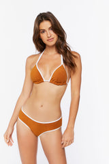 Contrast-Trim Hipster Bikini Bottoms | Forever 21 Women