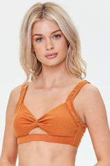 Terry Cloth Cutout Bikini Top | Forever 21 Women