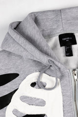 Skeleton Graphic Zip-Up Hoodie | Forever 21 Men