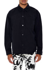 Cotton Curved-Hem Shirt | Forever 21 Men