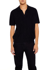 Geo Sweater-Knit Polo Shirt | Forever 21 Men
