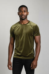 Velvet Crew Neck Tee | Forever 21 Men