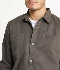 Men's Long Sleeve Shirt Jacket Stretch Twill | Forever 21 Men