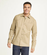 Men's Long Sleeve Shirt Jacket Stretch Twill | Forever 21 Men