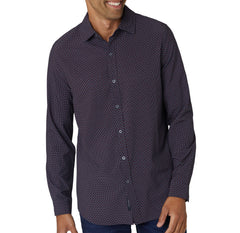 Long Sleeve Printed Perf Woven | Forever 21 Men