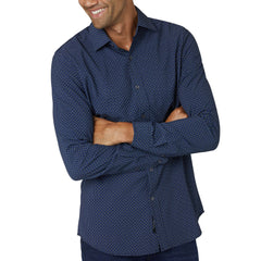 Long Sleeve Printed Perf Woven | Forever 21 Men