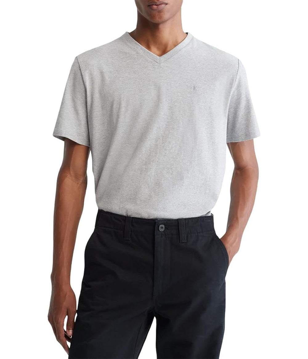 Short Sleeves Smooth Solid V-Neck Tee | Forever 21 Men