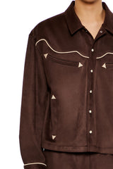 Geo Faux Suede Trucker Jacket | Forever 21 Men