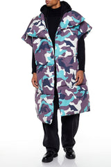 Camo Print Longline Puffer Vest | Forever 21 Men