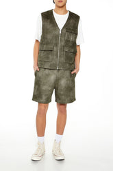 Oil Wash Faux Suede Shorts | Forever 21 Men