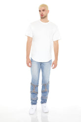 Grommet Cutout Slim-Fit Jeans | Forever 21 Men