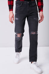 Distressed Straight-Leg Jeans | Forever 21 Men