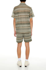 Multi Zigzag Drawstring Shorts | Forever 21 Men