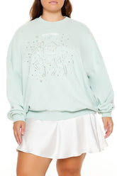 Plus Size Beaded Sagittarius Pullover | Forever 21 US